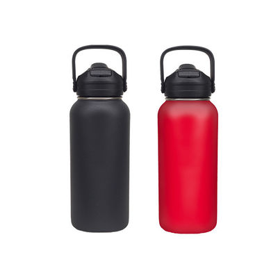 32OZ/40OZ/50OZ Lujo de doble capa de vacío 304 botella de agua de acero inoxidable con mango