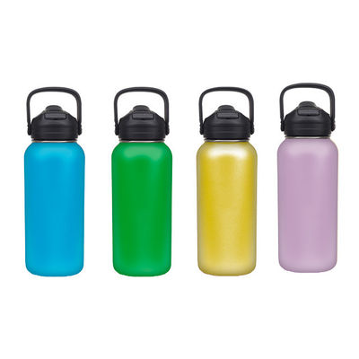 Botella de agua de acero inoxidable de vacío portátil de doble capa para deportes al aire libre y hogar