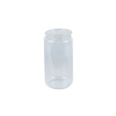 Botella de vidrio para beber 16 oz colorido de moda de forma portátil para agua de frutas gratis
