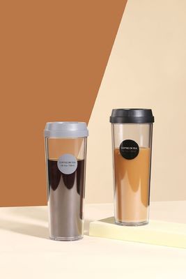 Accesorios con tapa de diseño moderno 320 ml/420 ml/520 ml/700 ml botella de plástico para exteriores