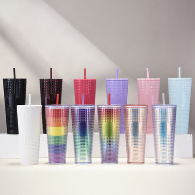 Biodegradable Tumbler de trigo de doble pared para el café Actividad al aire libre en el campamento y personalizado