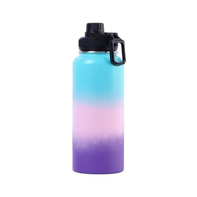 Botella de agua de acero inoxidable 304 de doble capa de vacío de alta capacidad para exteriores