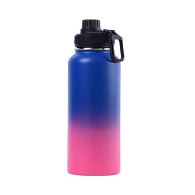 Botella de agua de acero inoxidable 304 de doble capa de vacío de alta capacidad para exteriores