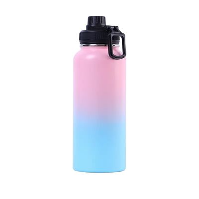 Botella de agua de acero inoxidable 304 de doble capa de vacío de alta capacidad para exteriores