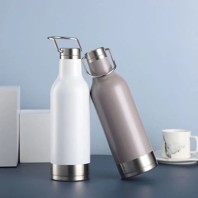 16 oz de acero inoxidable con doble pared aislada botella de agua de vacío con logotipo