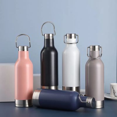 16 oz de acero inoxidable con doble pared aislada botella de agua de vacío con logotipo