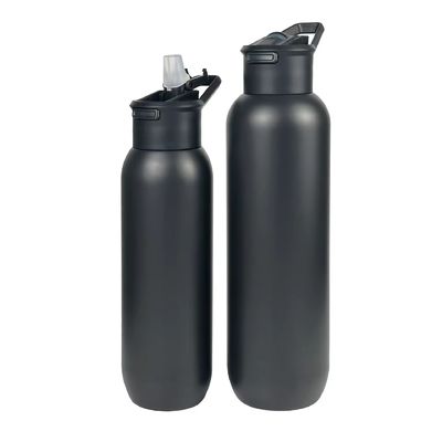 Flasca de acero inoxidable aislada al vacío con tapa de mango verde 580ml y 1000ml