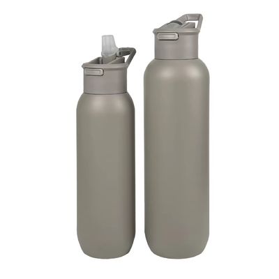 Flasca de acero inoxidable aislada al vacío con tapa de mango verde 580ml y 1000ml