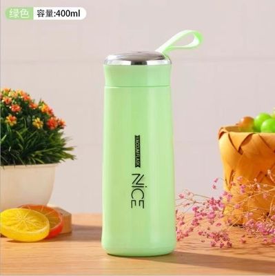 MEAS 73*37*39CM Flasca de agua de vidrio de 400 ml conveniente para senderismo y actividades al aire libre