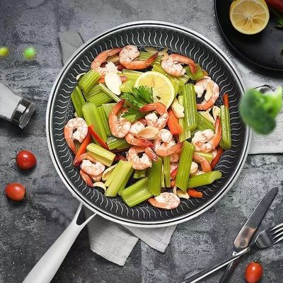 Pansas de cocción con tapa de vidrio de acero inoxidable para estufas de propósito general