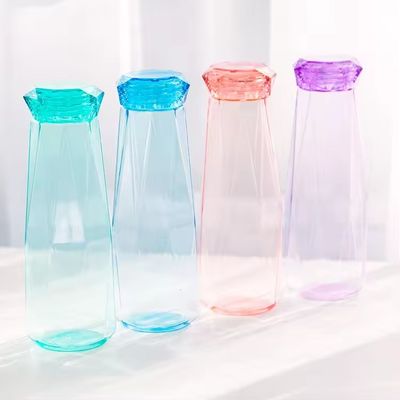 Conveniente botella de agua de vidrio de 21,5 * 7,5 cm ideal para oficinas de campamento y estilos de vida activos