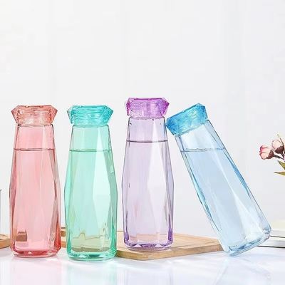 Conveniente botella de agua de vidrio de 21,5 * 7,5 cm ideal para oficinas de campamento y estilos de vida activos
