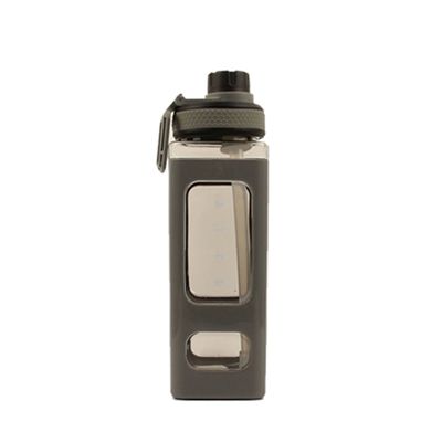 Envasado Eco Amigable Limpia Cuadrada Portátil Reutilizable Botella De Agua De Bebida De Deporte De Plástico Con Corda