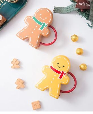 Copo de cerámica de forma de pan de jengibre de Navidad Regalo Taza de café para bebidas sostenibles Tipo