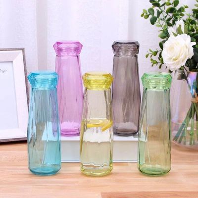 Tipo de recipiente de bebida MUGS Diseño moderno Colorido Moderno Botella de vidrio portátil