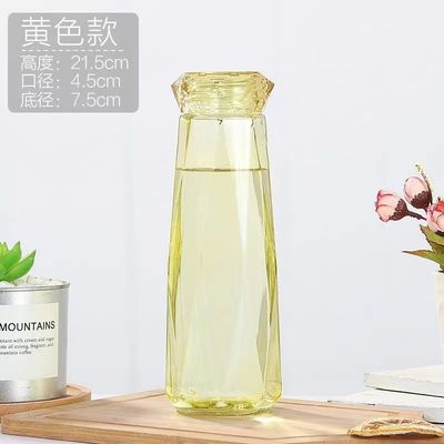Estilo Portátil Oficina Camping Deporte Botella de agua de vidrio con lata de cerveza Vidrio 21,5 * 7,5cm