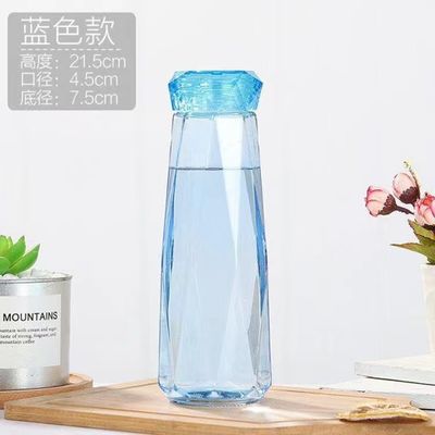 Estilo Portátil Oficina Camping Deporte Botella de agua de vidrio con lata de cerveza Vidrio 21,5 * 7,5cm