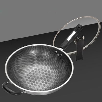 Cocina antiadherente para uso general con gas y cocina de inducción 32/34 cm de diámetro