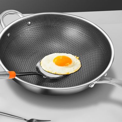 Cocina antiadherente para uso general con gas y cocina de inducción 32/34 cm de diámetro