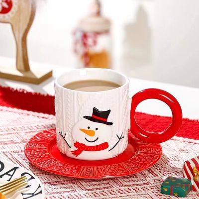 Estilo de Navidad con logotipo personalizado de Santa Claus y patrón de árbol