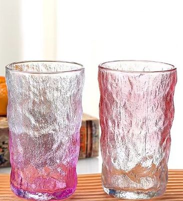 Estilo europeo creativo con tapa transparente cristal de lata de vidrio helado copa de vidrio