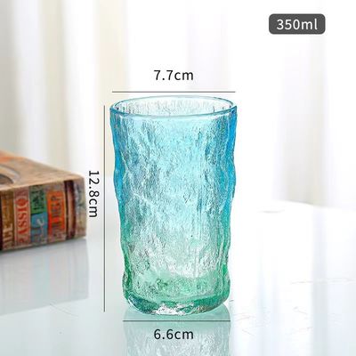 Estilo europeo creativo con tapa transparente cristal de lata de vidrio helado copa de vidrio