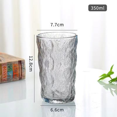 Estilo europeo creativo con tapa transparente cristal de lata de vidrio helado copa de vidrio