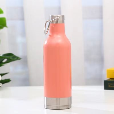 500 ml botella de agua deportiva de acero inoxidable de doble pared cáliz térmico aislado para todas las edades