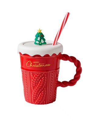 Modernos y de moda de Navidad Cerámica Taza de café y taza de té para regalos de negocios sostenibles