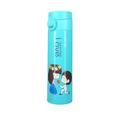 Botella de agua de vidrio de gran capacidad de acero inoxidable 304 de rebote copa de bebida recta