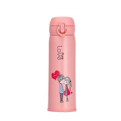 Botella de agua de vidrio de gran capacidad de acero inoxidable 304 de rebote copa de bebida recta