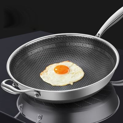 Cocinas llenas de cocinas deben tener sartén de panal de panal de abejorro antiadherente con mango resistente al calor