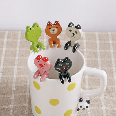 Taza de cerámica de Navidad personalizada con diseño de dibujos animados en 3D y color personalizado