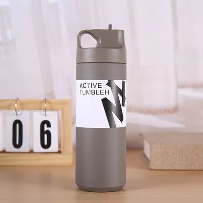 Logotipo personalizado Botella de agua de acero inoxidable de 550 ml Vaso térmico de vacío Taza creativa para deporte