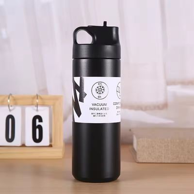Logotipo personalizado Botella de agua de acero inoxidable de 550 ml Vaso térmico de vacío Taza creativa para deporte