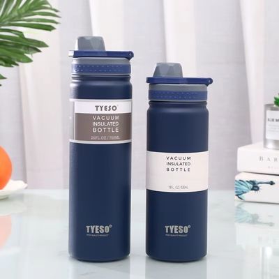 Logotipo personalizado aceptado botella térmica de acero inoxidable de doble pared para actividades al aire libre