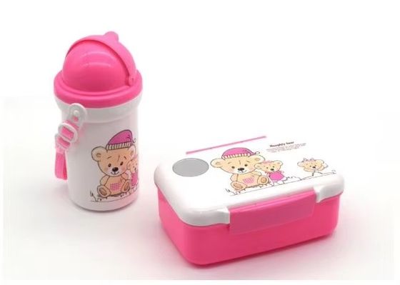 Logotipo personalizado Acceptable para niños Cartón de la caja del almuerzo Con 500 ml de caldera de paja