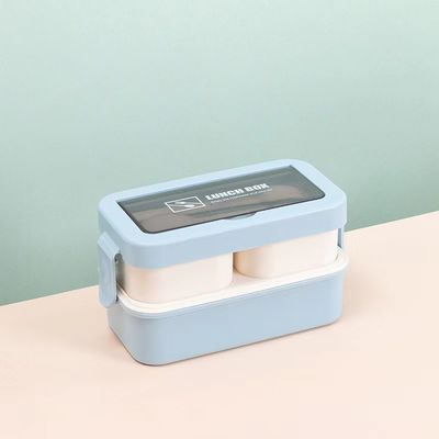 Ventajas ecológicas Reutilizable Caja de comedor de plástico portátil para todas las edades