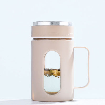 Logotipo personalizado Tazas de vidrio de doble capa para café, leche, té y más Capacidad de 500 ml