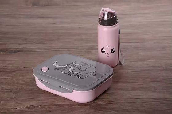 1000ml 400ml Reutilizable Compartimiento de plástico portátil Microondas Bento Box para niños