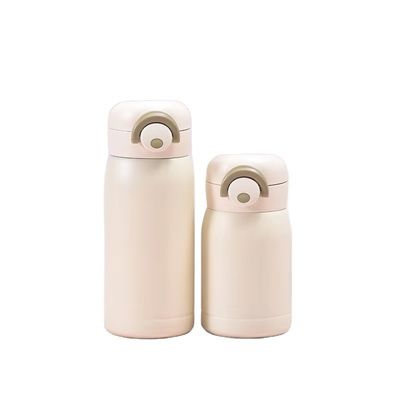 350 ml de capacidad Colorida botella de agua térmica de acero inoxidable 304 con copa recta