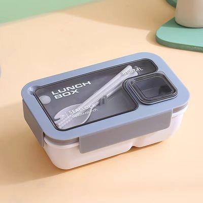 Caja de comida Bento de plástico portátil reutilizable para todas las personas aplicables en el estilo escolar