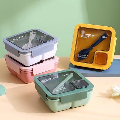 230g Bento Box para niños y niñas Reutilizable Compartimiento de plástico portátil Microondas