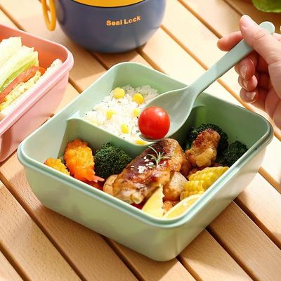 230g Bento Box para niños y niñas Reutilizable Compartimiento de plástico portátil Microondas