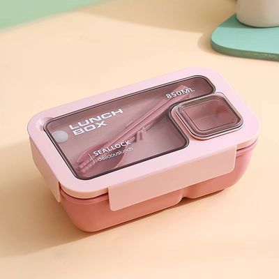 230g Bento Box para niños y niñas Reutilizable Compartimiento de plástico portátil Microondas