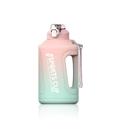 50 oz de gran capacidad de color gradiente PP plástico copa de agua para deportes al aire libre y el fitness