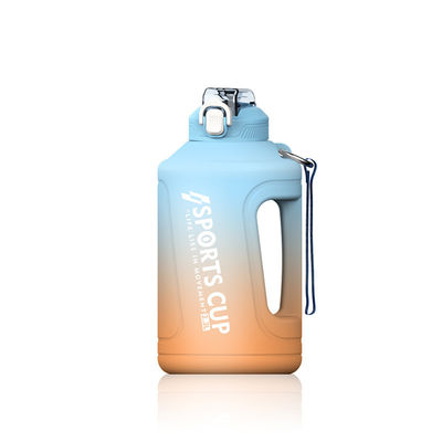 50 oz de gran capacidad de color gradiente PP plástico copa de agua para deportes al aire libre y el fitness