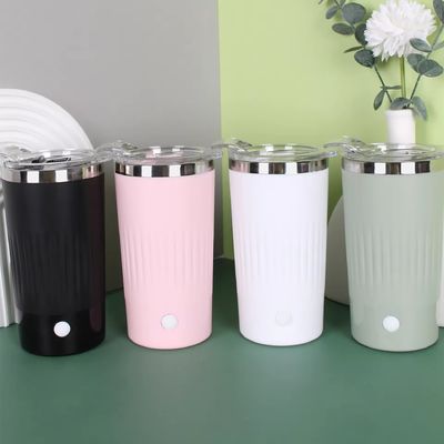Botella de batido eléctrico de 500 ml con tapa Taza portátil de mezcla de café Taza de mezcla de leche Taza de mezcla de tazas