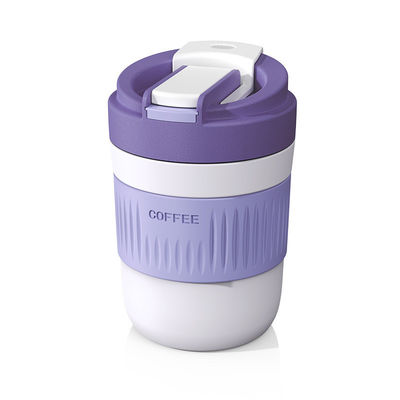 400 ml/550 ml Capacidad Portable de vidrio multifuncional Taza de café de vidrio lindo con paja