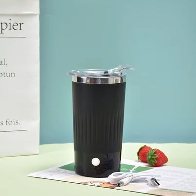 Botella de batido eléctrico de 500 ml con tapa Taza portátil de mezcla de café Taza de mezcla de leche Taza de mezcla de tazas